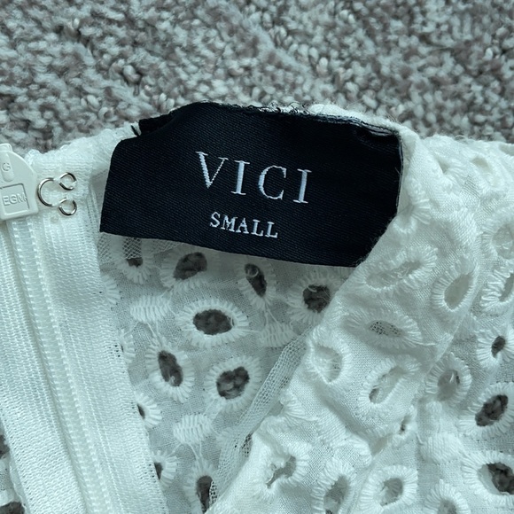 VICI eyelet mini ruffle cutout dress - Picture 3 of 3